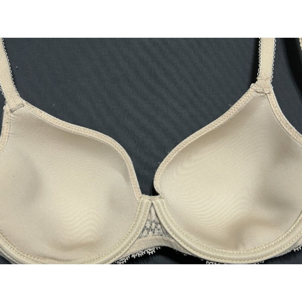 Simone Perele T Shirt Bra 34B Nude Peach Underwired Lightly Lined - Picture 4 of 8